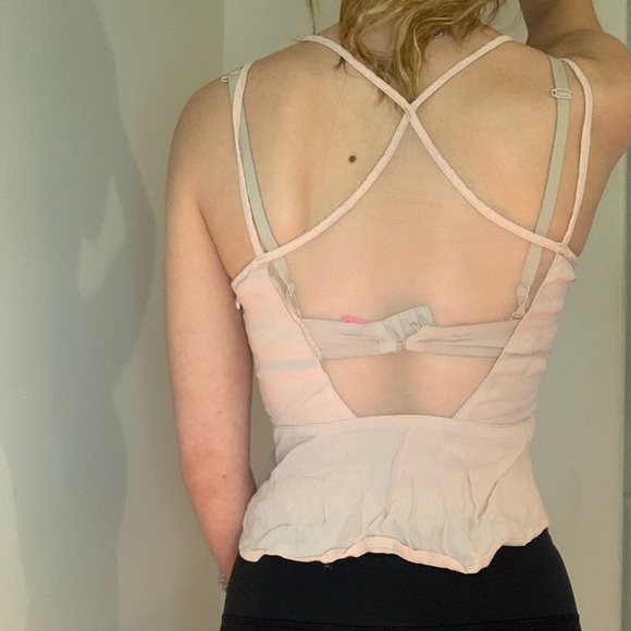 GARAGE - Rose Coloured Cropped Tank - Picture 2 of 2